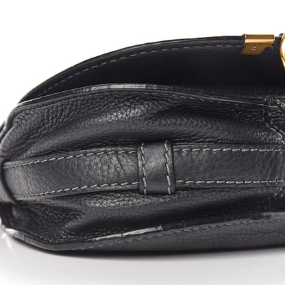 Chloe Calfskin Mini Marcie Round Crossbody Bag Black 8 of 13