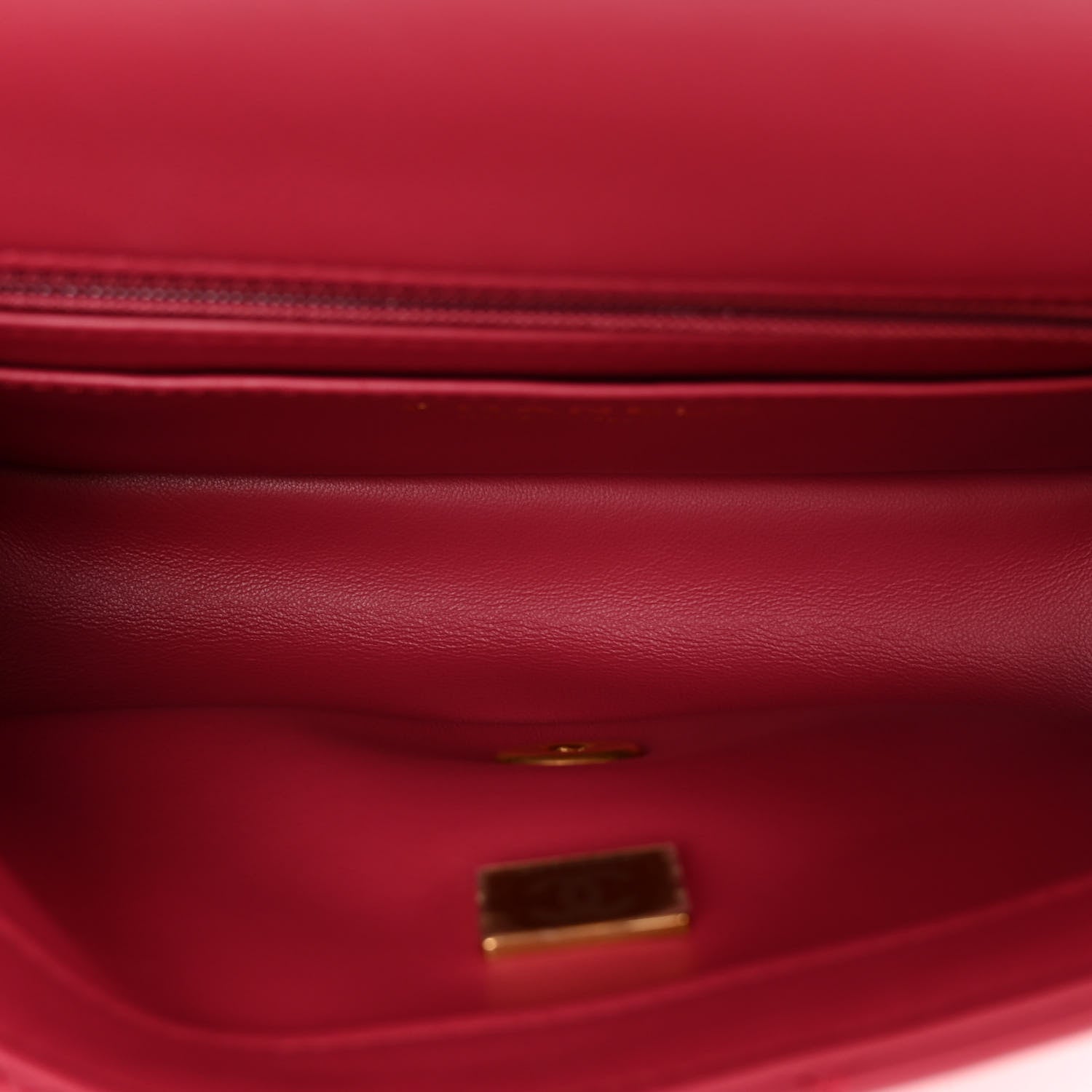 Chanel Lambskin Quilted Mini Rectangular Pearl Crush Flap Fuchsia 5 of 10