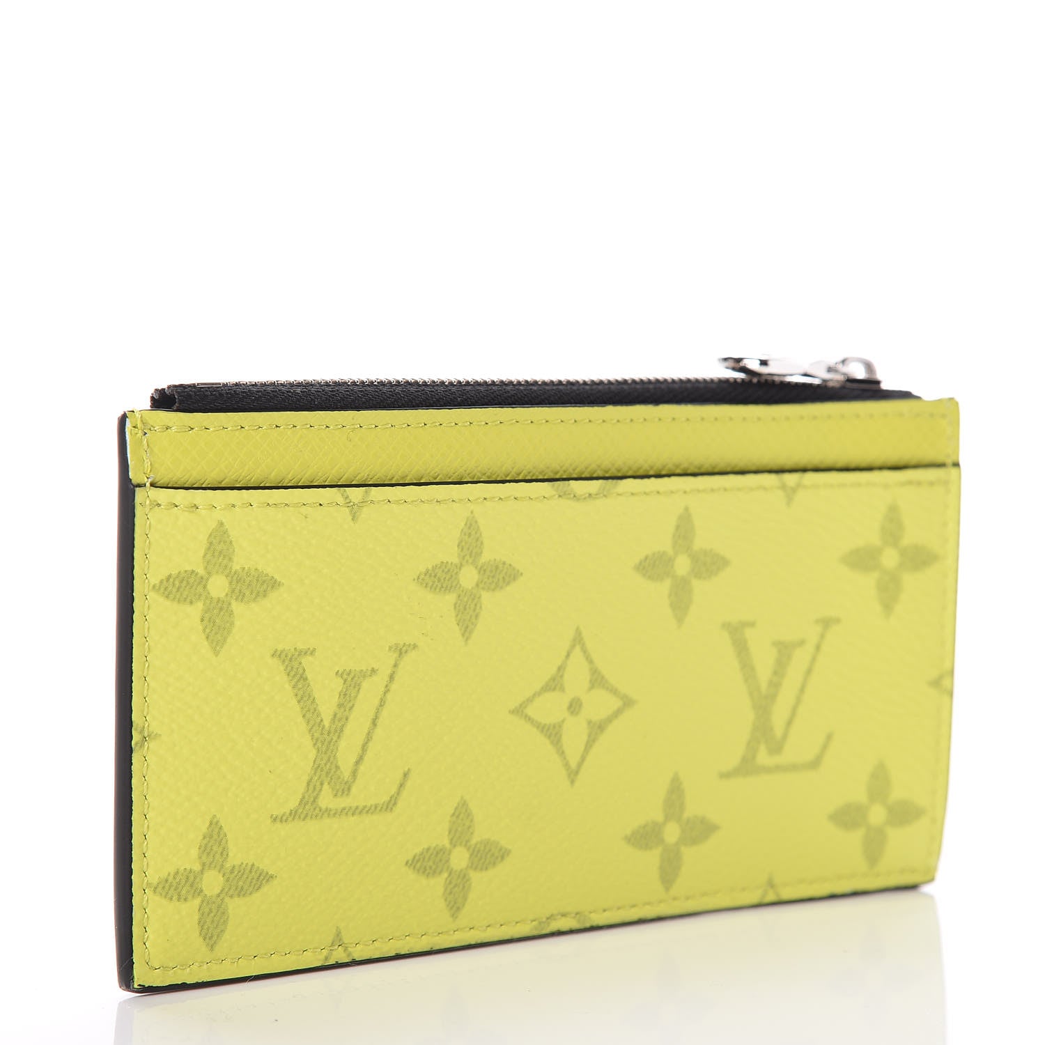 Louis Vuitton Monogram Taiga Coin Card Holder Yellow 3 of 8