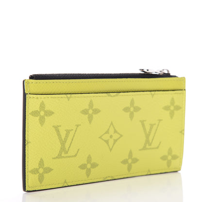 Louis Vuitton Monogram Taiga Coin Card Holder Yellow 3 of 8