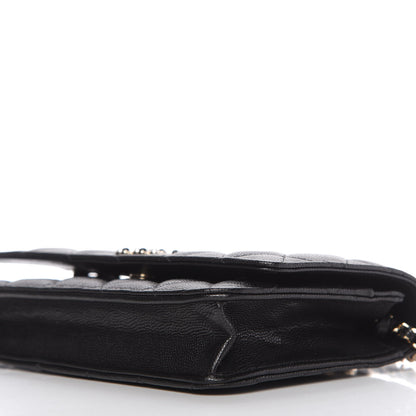 Chanel Caviar Quilted Coco Candy Wallet On Chain WOC Black 7 of 12