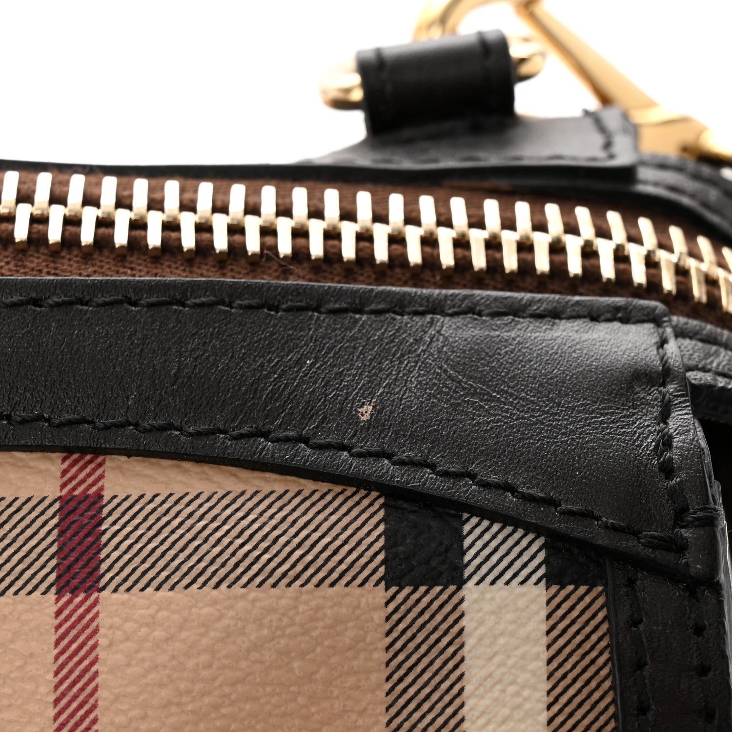 Burberry Haymarket Check Small Gladstone Chocolate 12 of 18