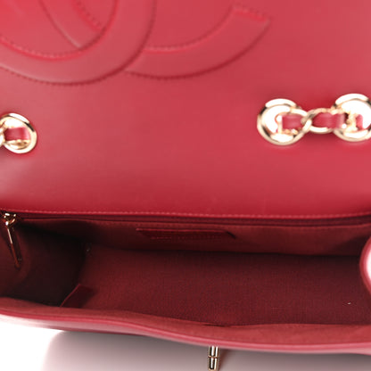 Chanel Lambskin Chevron Quilted Flap Red 7 of 12