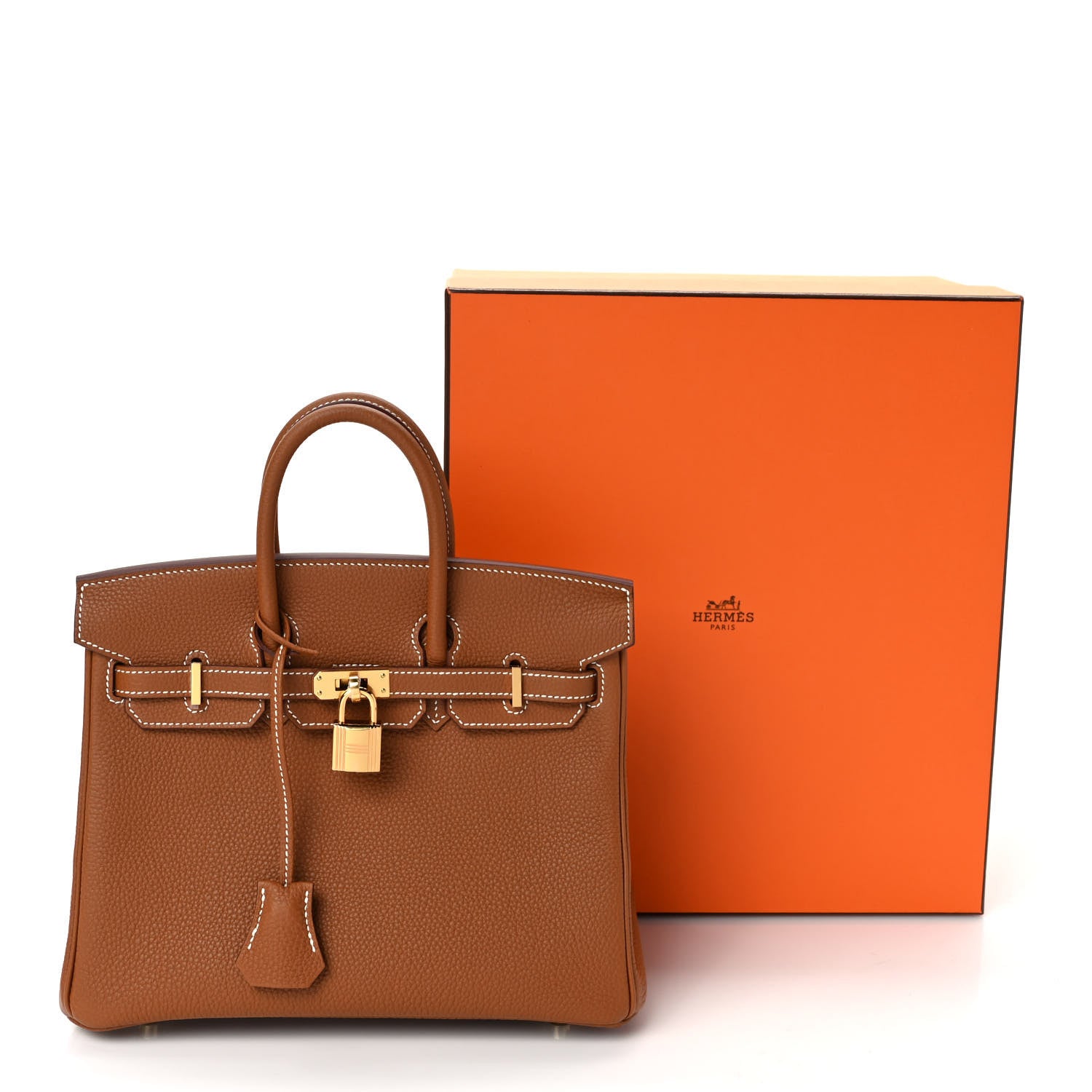 Hermes Togo Birkin 25 Gold 9 of 9