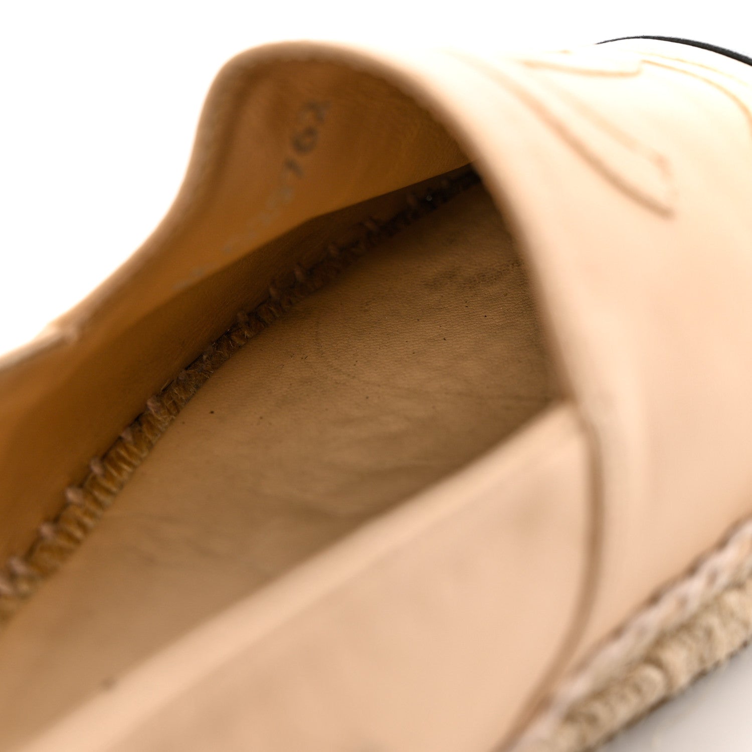 Chanel Lambskin CC Espadrilles 40 Beige Black 15 of 15