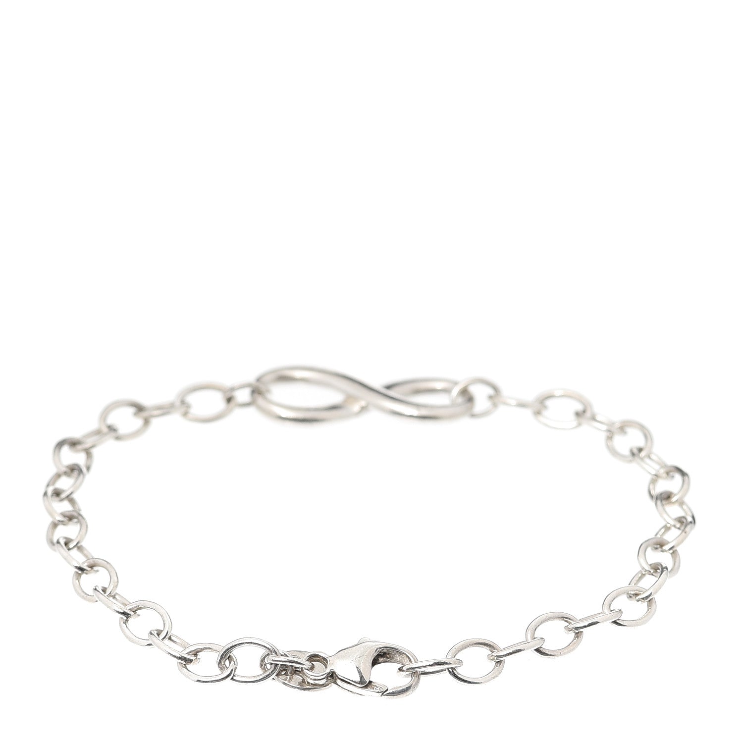 Tiffany Sterling Silver Infinity Chain Bracelet 3 of 6
