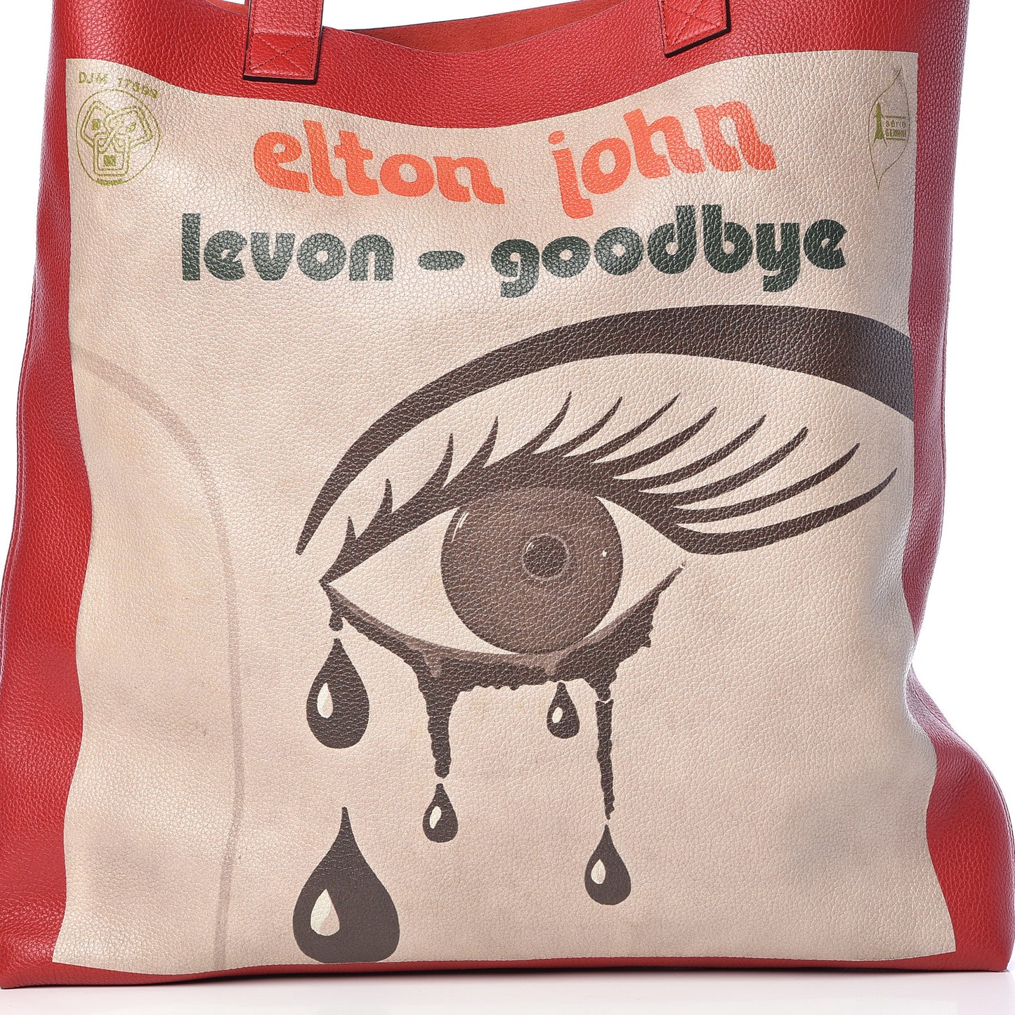 Calfskin Elton John Levon-Goodbye Tote Red