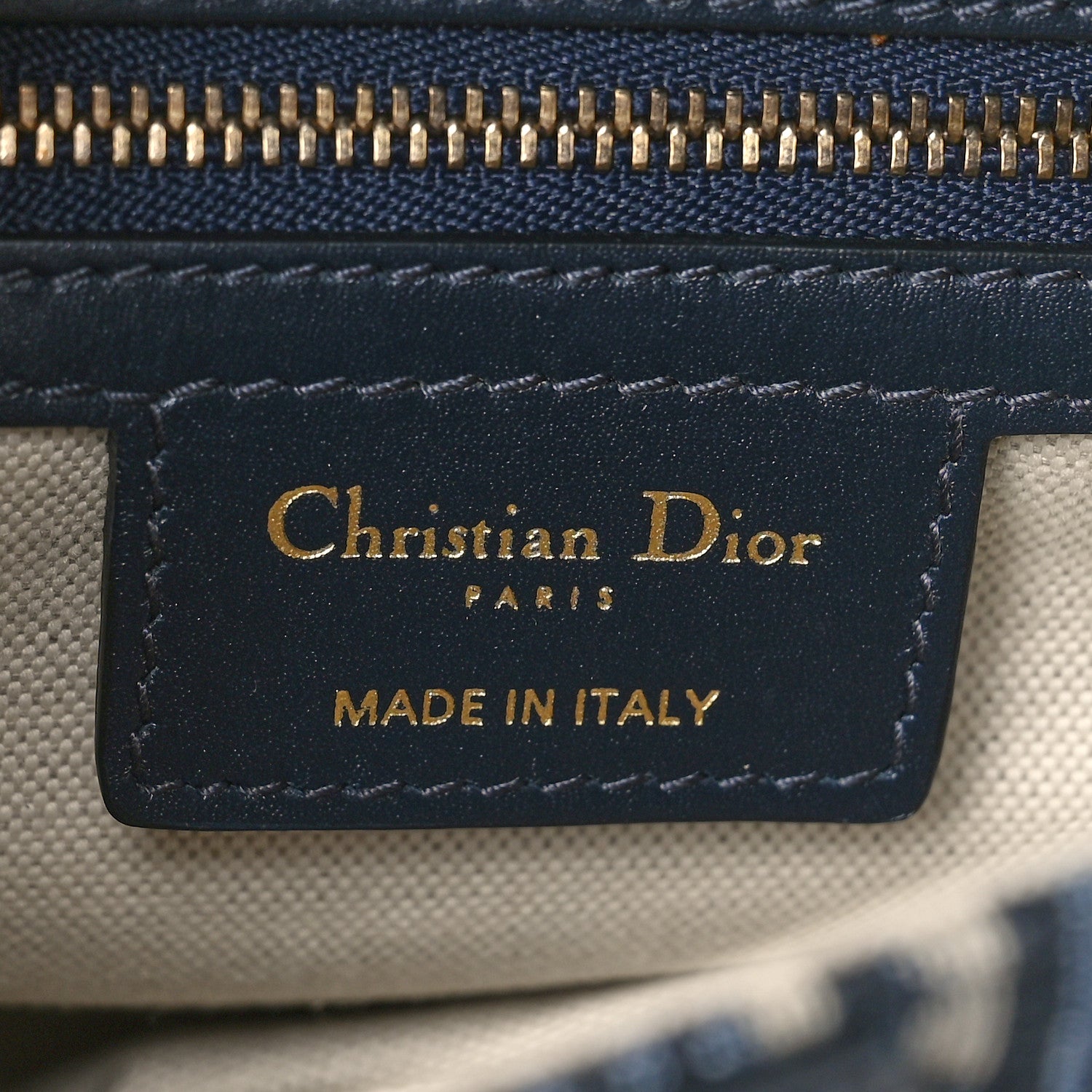 Christian Dior Oblique Saddle Bag Blue 6 of 10