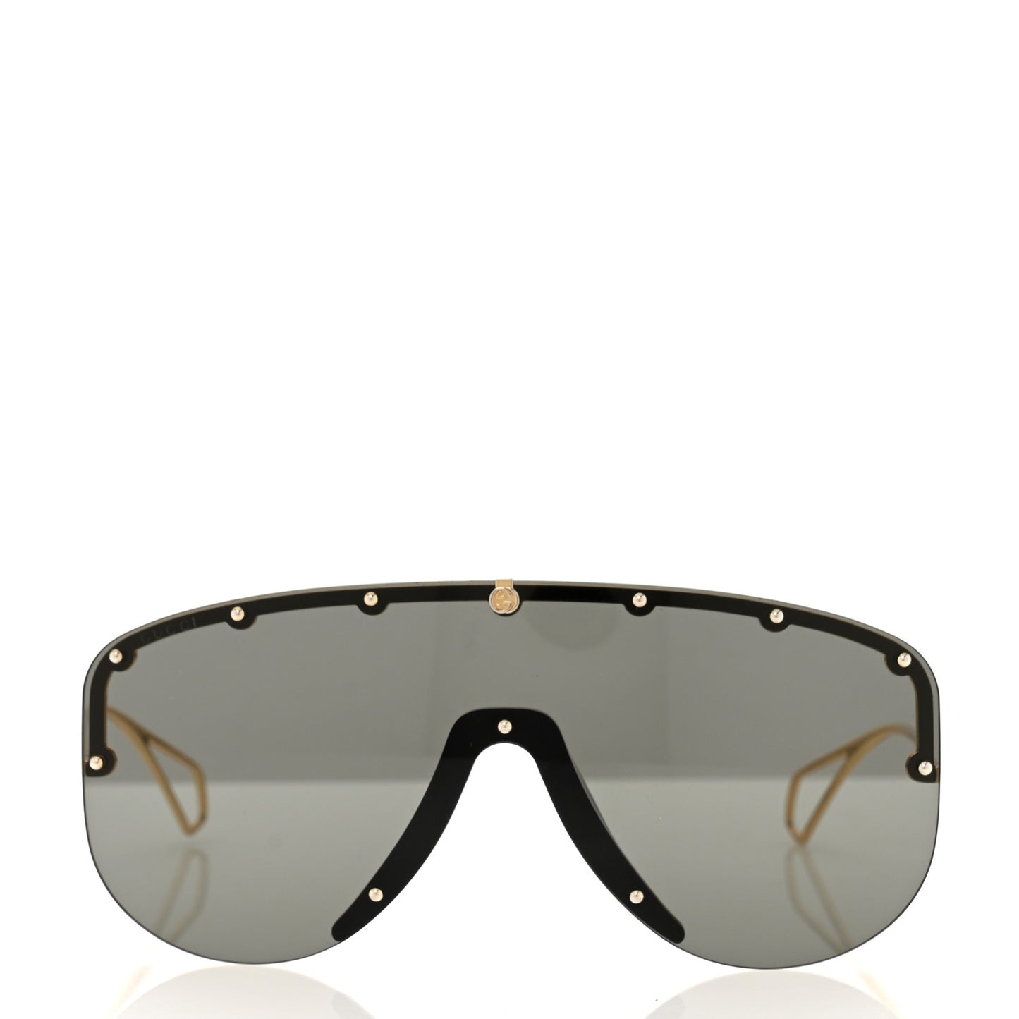 Shield Sunglasses GG0667S Black Gold