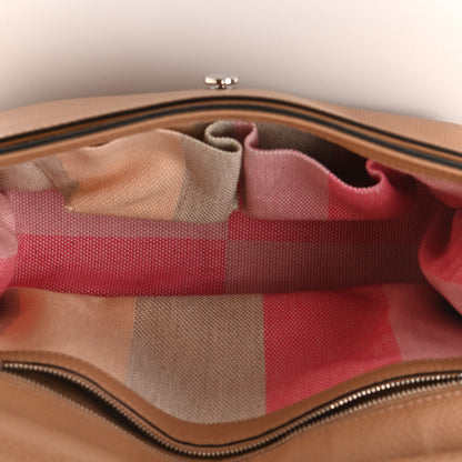 Gucci Cellarius Calfskin Medium Bamboo Daily Flap Shoulder Bag Camelia 5 of 10