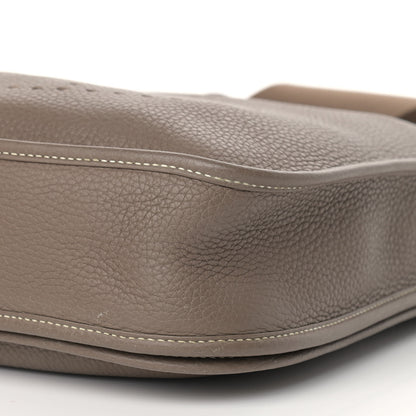 Hermes Taurillon Clemence Evelyne III PM Etoupe 8 of 14