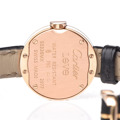 Cartier 18K Pink Gold Alligator Diamond 23mm Love Quartz Watch 6 of 8