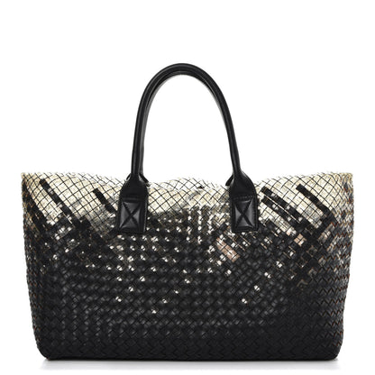 Bottega Veneta Nappa Intrecciato PVC Medium Cabat Black 1 of 9