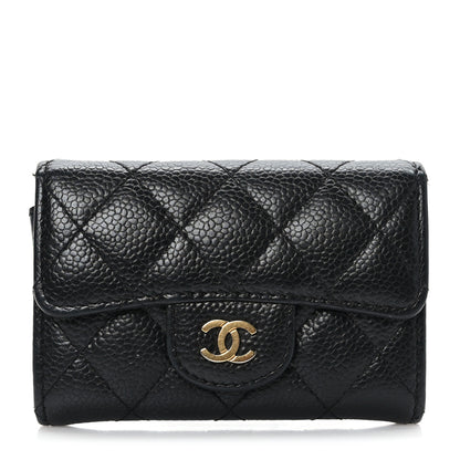 Chanel Caviar Quilted Flap Card Holder Black 1 of 9