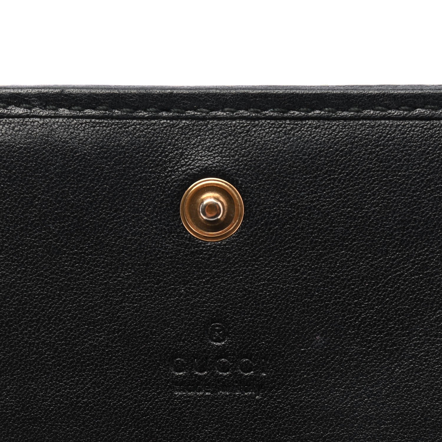 Gucci Calfskin Matelasse GG Marmont Card Case Black 4 of 4
