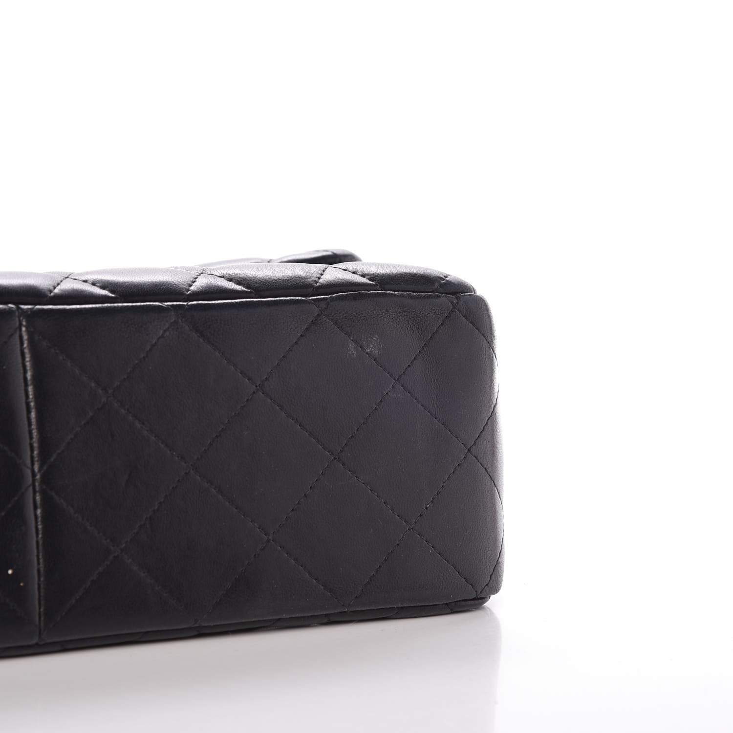 Chanel Lambskin Quilted Jumbo Double Flap Black 11 of 12