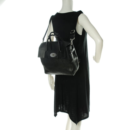Mulberry Natural Leather Cara Delevingne Convertible Satchel Black 2 of 8