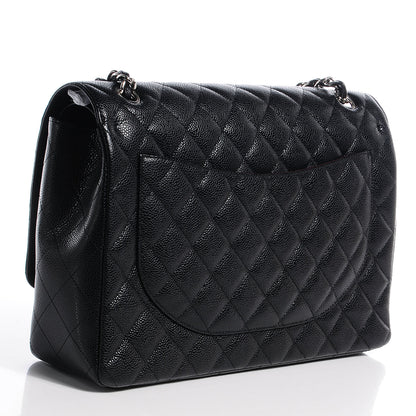 Chanel Caviar Quilted Maxi Double Flap Black 3 of 7