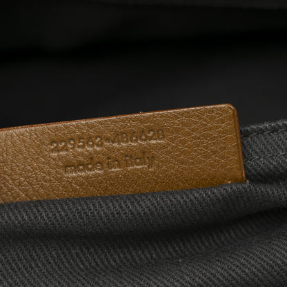 Saint Laurent Calfskin Canvas Large Muse Two Olive 8 of 11