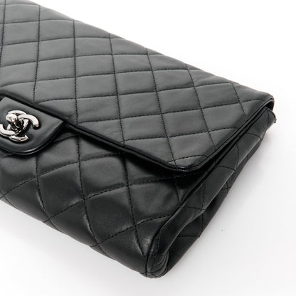 Chanel Lambskin Quilted Clutch with Chain Flap Black 11 of 11