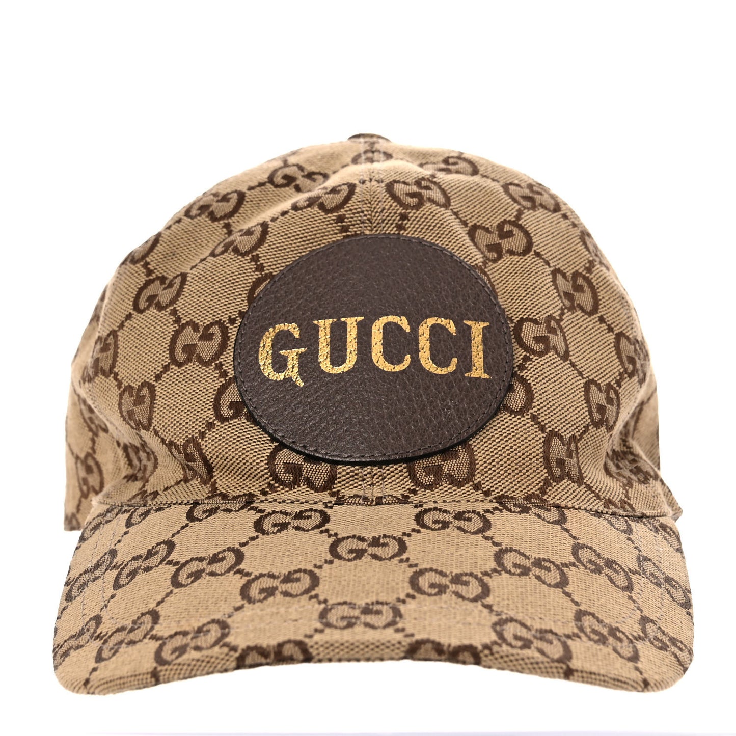Monogram Textured Dollar Calfskin Zeno Baseball Hat Beige