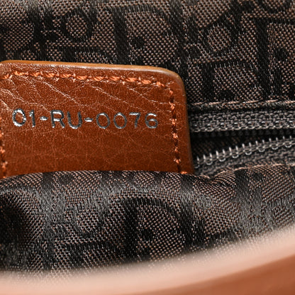 Christian Dior Pebbled Calfkskin Braided Medium Gaucho Double Saddle Bag Brown 7 of 11