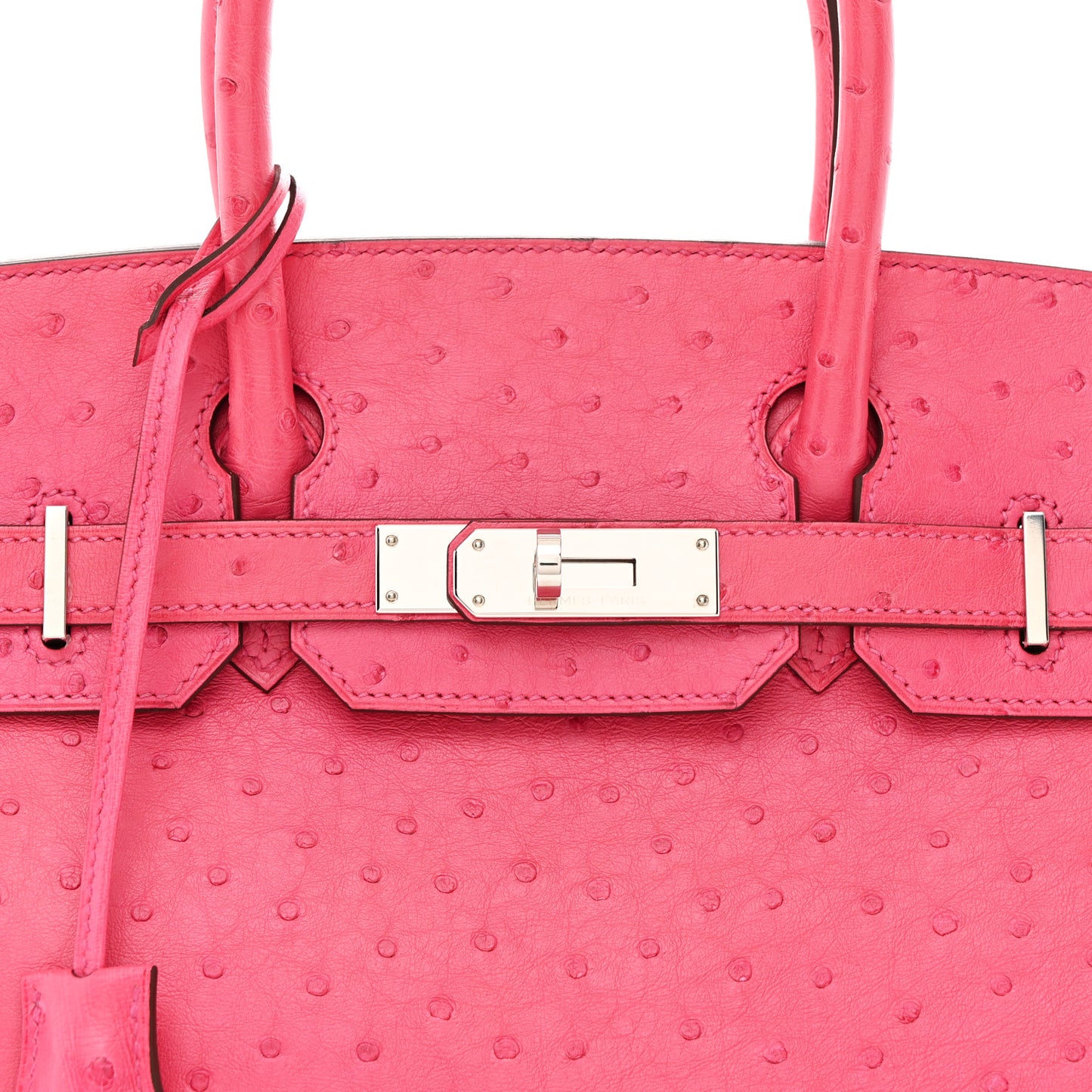 Ostrich Birkin 30 Rose Tyrien