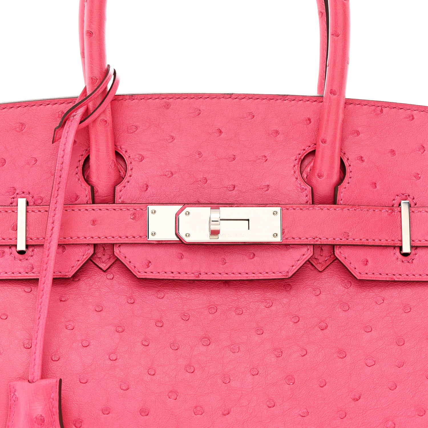 Hermes Ostrich Birkin 30 Rose Tyrien 14 of 21