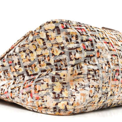 Fendi Zucchino Vitello Floral Forever Mama Baguette Pesca Giallo Saddler 9 of 10