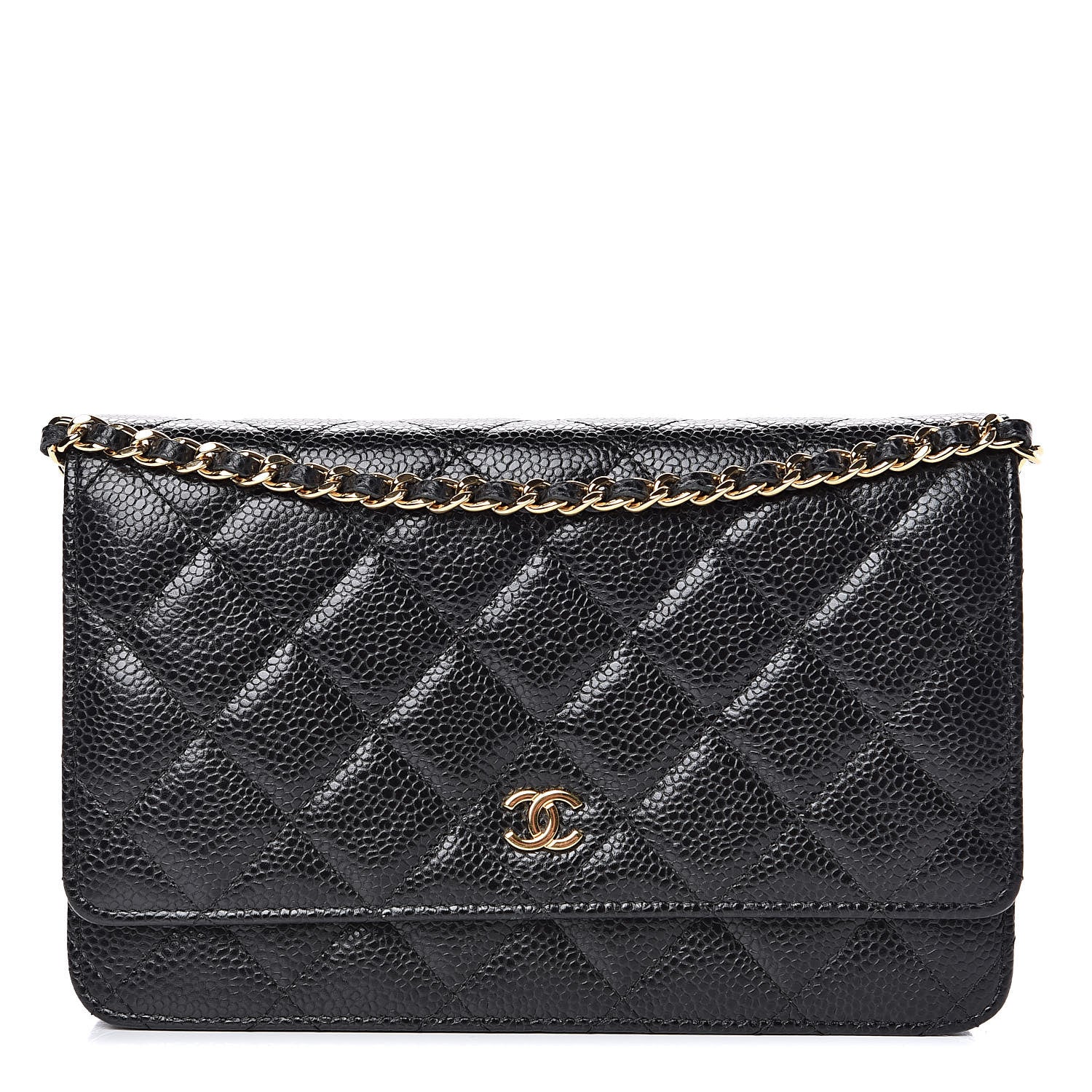 Chanel Caviar Quilted Wallet On Chain WOC Black 1 of 13