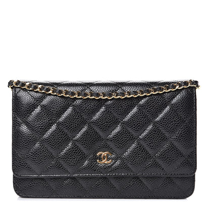 Chanel Caviar Quilted Wallet On Chain WOC Black 1 of 13