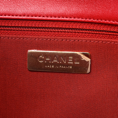 Chanel Lambskin Quilted Large Chanel 19 Flap Red 6 of 9