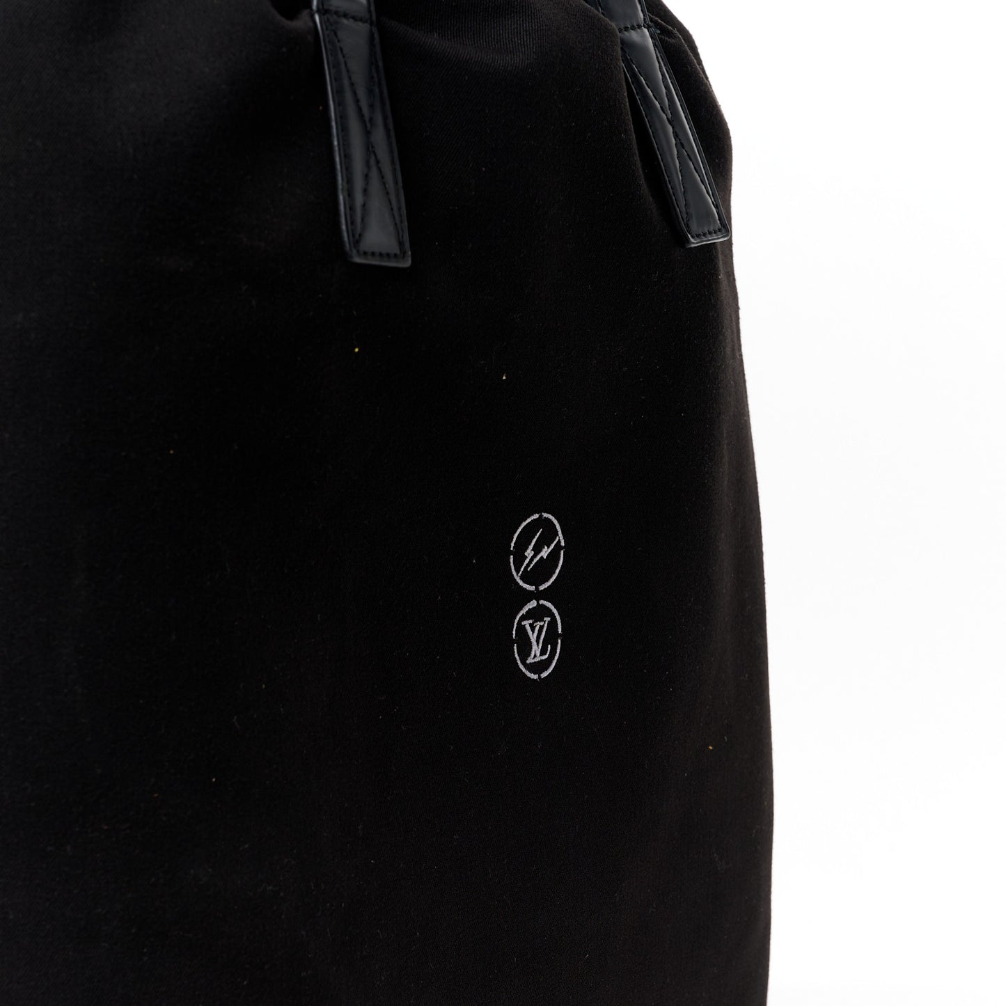 Canvas Fragment Cabas Light Tote Bag Black