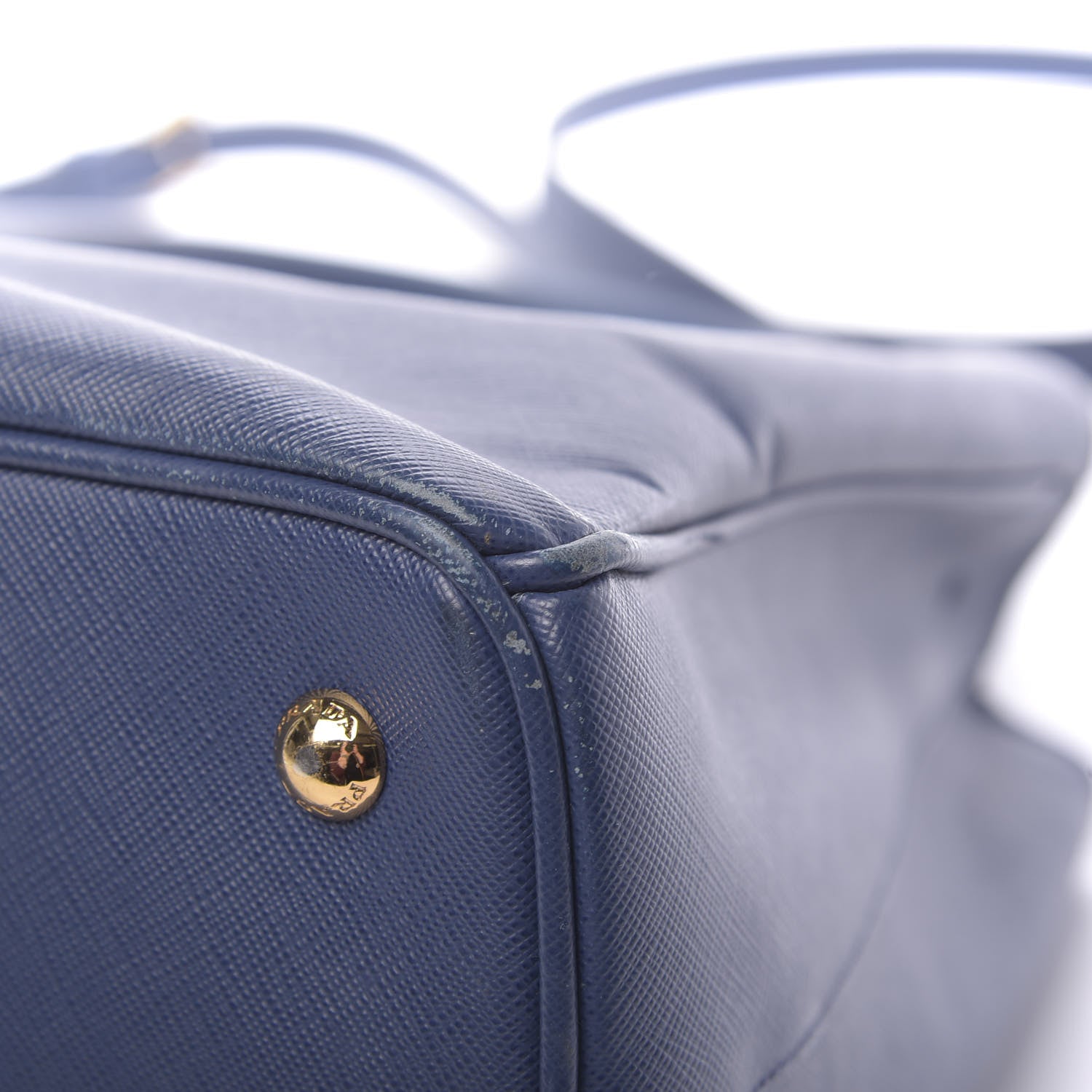 Prada Saffiano Lux Medium Tote Bluette 14 of 17