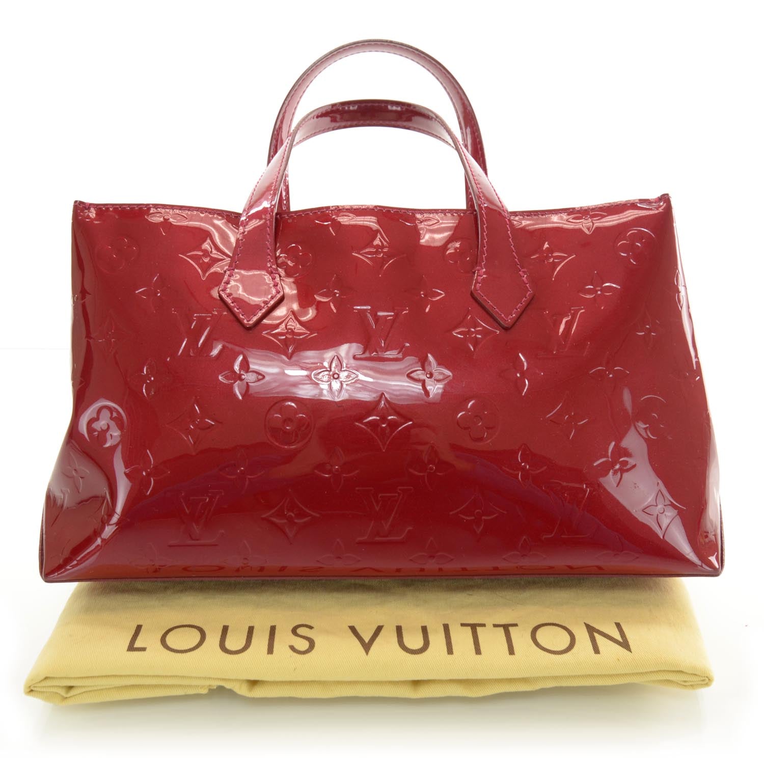 Louis Vuitton Vernis Wilshire PM Pomme D'Amour 3 of 7