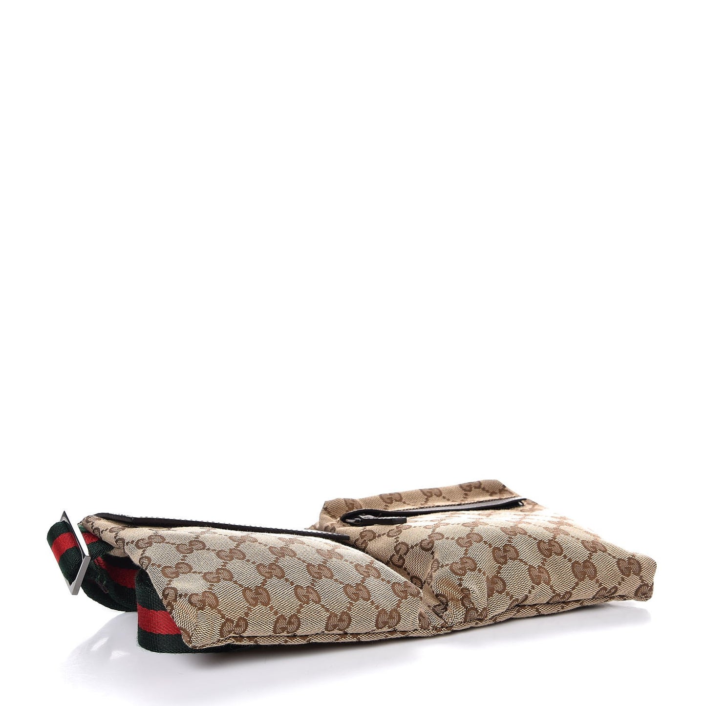 Monogram Web Belt Bag Dark Brown