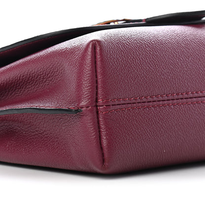 Burberry Soft Grain Calfskin Small Buckle Bag Dark Plum 7 of 8