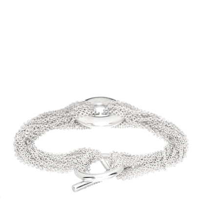 Tiffany Sterling Silver Multi-Chain Circle Toggle Bracelet 3 of 4