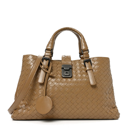 Bottega Veneta Nappa Intrecciato Small Roma Tote New Cigar 1 of 12