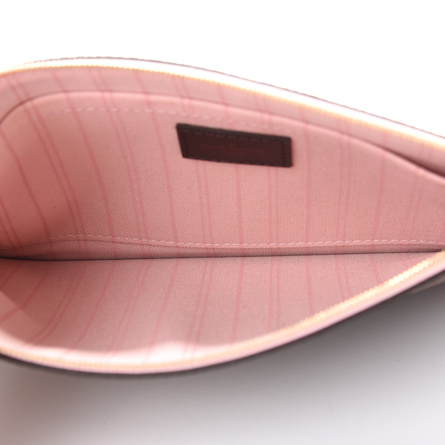 Damier Ebene Neverfull MM GM Pochette Rose Ballerine