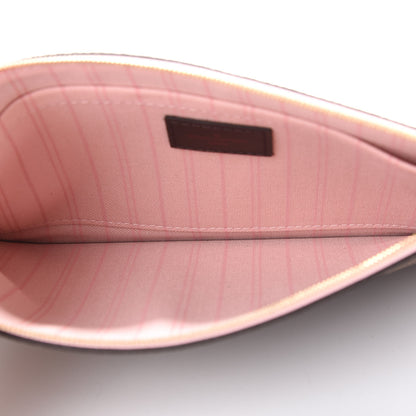 Louis Vuitton Damier Ebene Neverfull MM GM Pochette Rose Ballerine 4 of 7