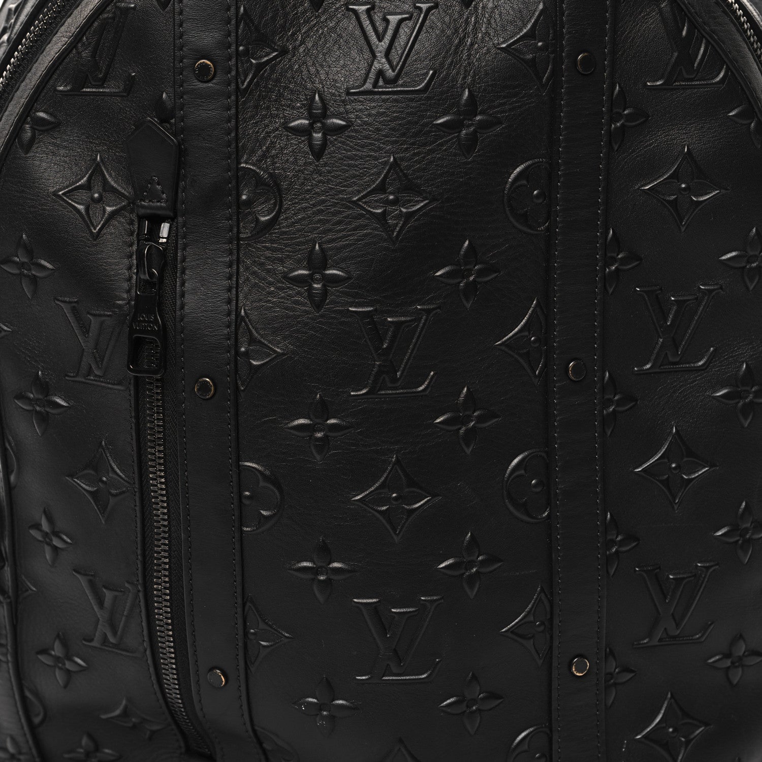 Louis Vuitton Monogram Seal Armand Backpack Black 7 of 10