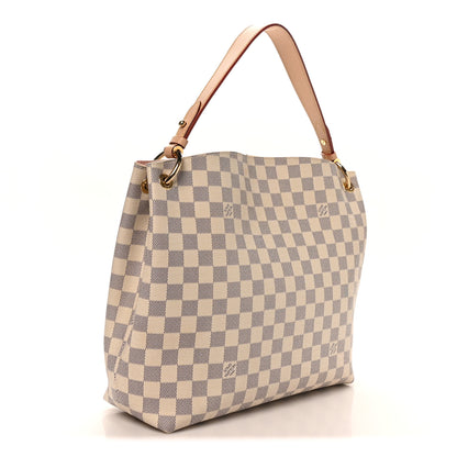 Louis Vuitton Damier Azur Graceful PM Rose Ballerine 3 of 9