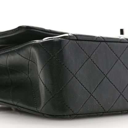 Chanel Lambskin Quilted Medium Double Flap Black 9 of 12