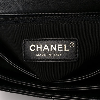 Chanel Calfskin Quilted Small Gold Top Handle Flap Black 6 of 11