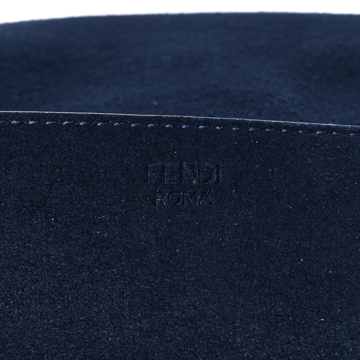 Fendi Technical Fabric FF Large Chain Baguette Marino 6 of 10