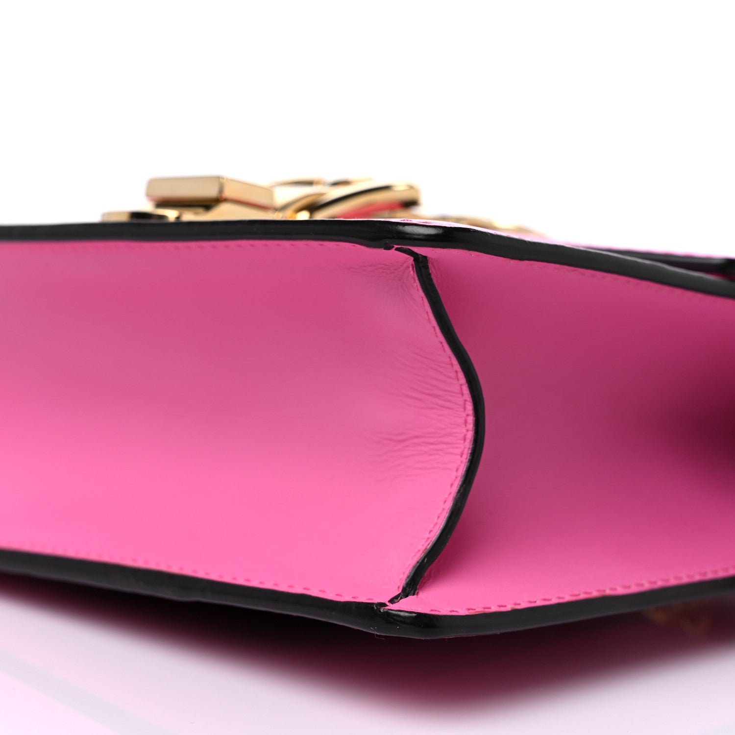 Gucci Vitello Fontanella Web Mini Sylvie Chain Shoulder Bag Pink Tropical Flower 10 of 12