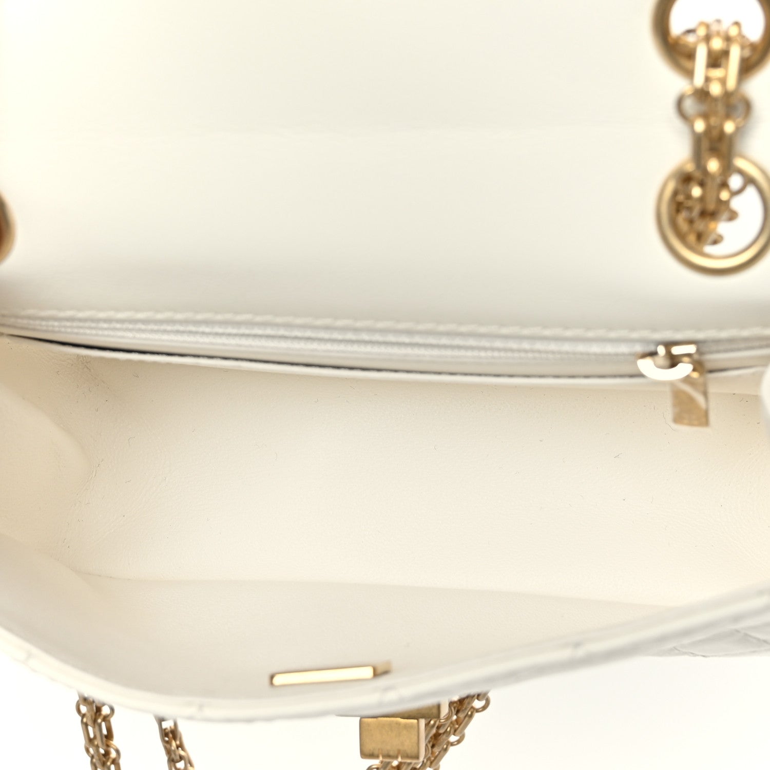Chanel Aged Calfskin Quilted 2.55 Reissue Mini Flap White 5 of 9