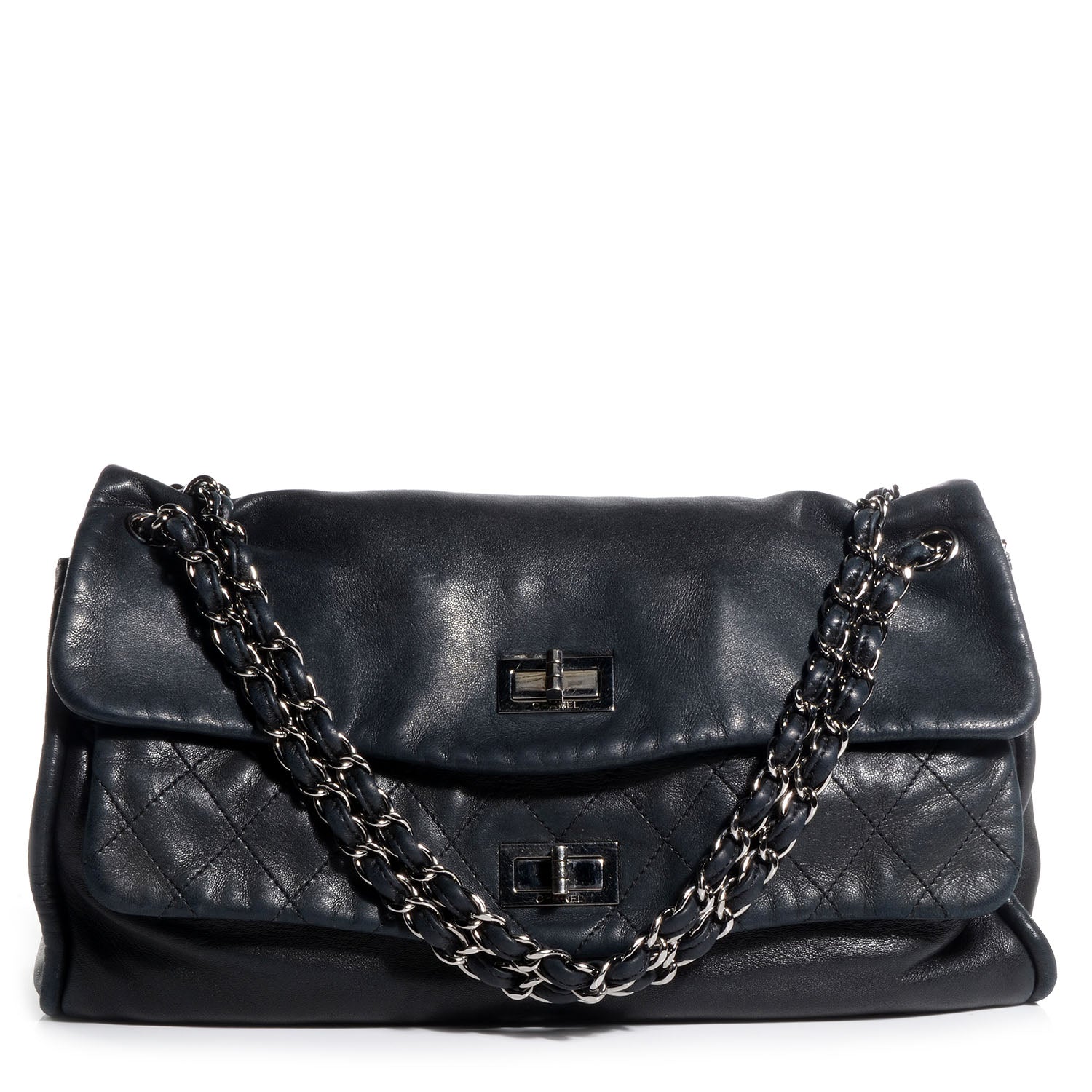 Chanel Lambskin Double Mademoiselle Jumbo Flap Black 1 of 7
