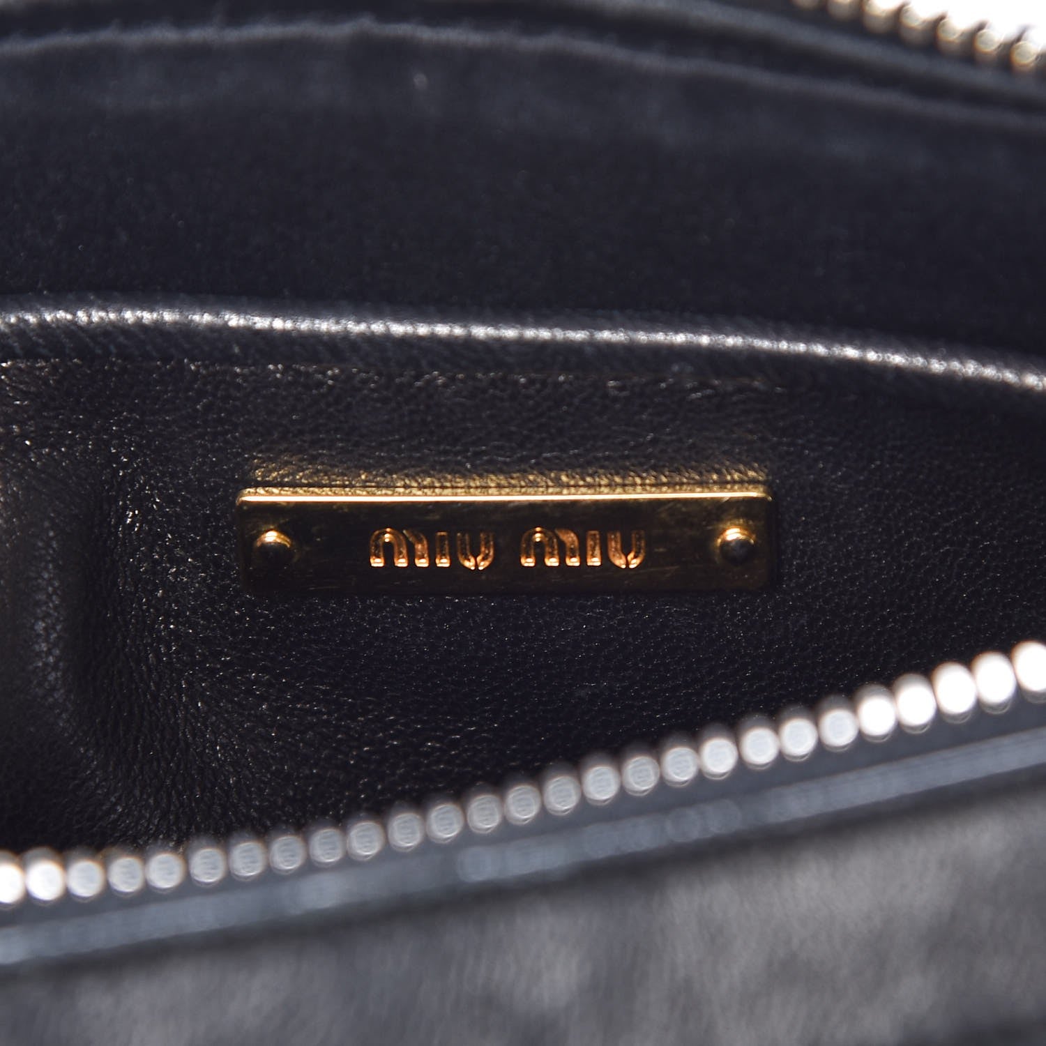 Miu Miu Nappa Matelasse Chain Crossbody Black 8 of 16